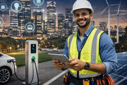 A engenharia elétrica contribui para cidades mais eficientes por meio de redes inteligentes e soluções energéticas sustentáveis, destaca Matheus Vinicius Voigt.